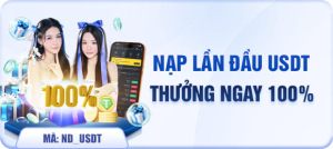 nạp lần đầu usdt thưởng 100%